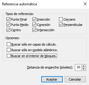 Puntos de referencia automáticos