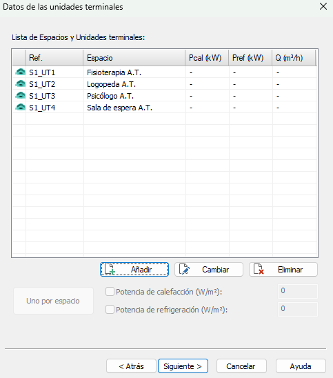 Definici�n de unidades terminales