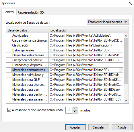 Localización Bases de datos