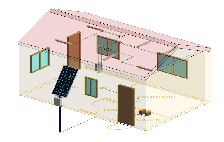 Asistente fotovoltaica solar aislada