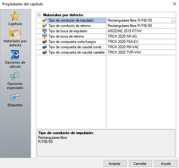 Datos/Generales/Materiales por defecto