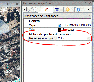Panel de herramientas gráficas