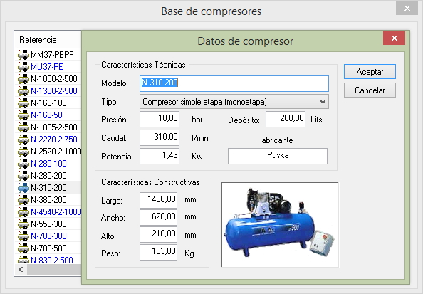 Base de compresores