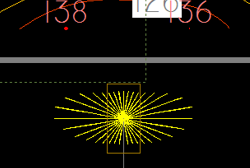 Proyección del sólido fotométrico de una luminaria