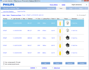 philips product selector plugin for dialux