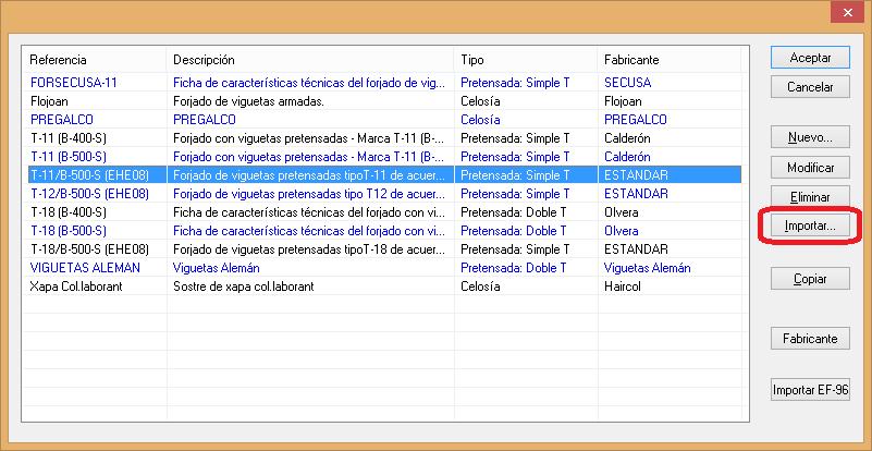 Fichas de forjados