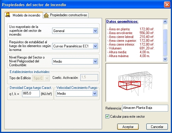 RFwin - Estabilidad al fuego de las estructuras