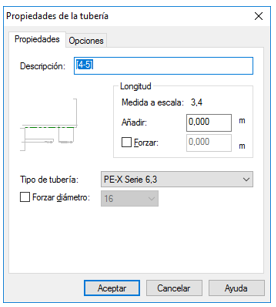 Propiedades de una tubería