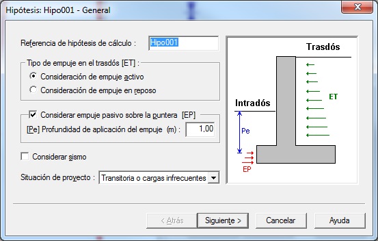 Propiedades hipótesis de cálculo