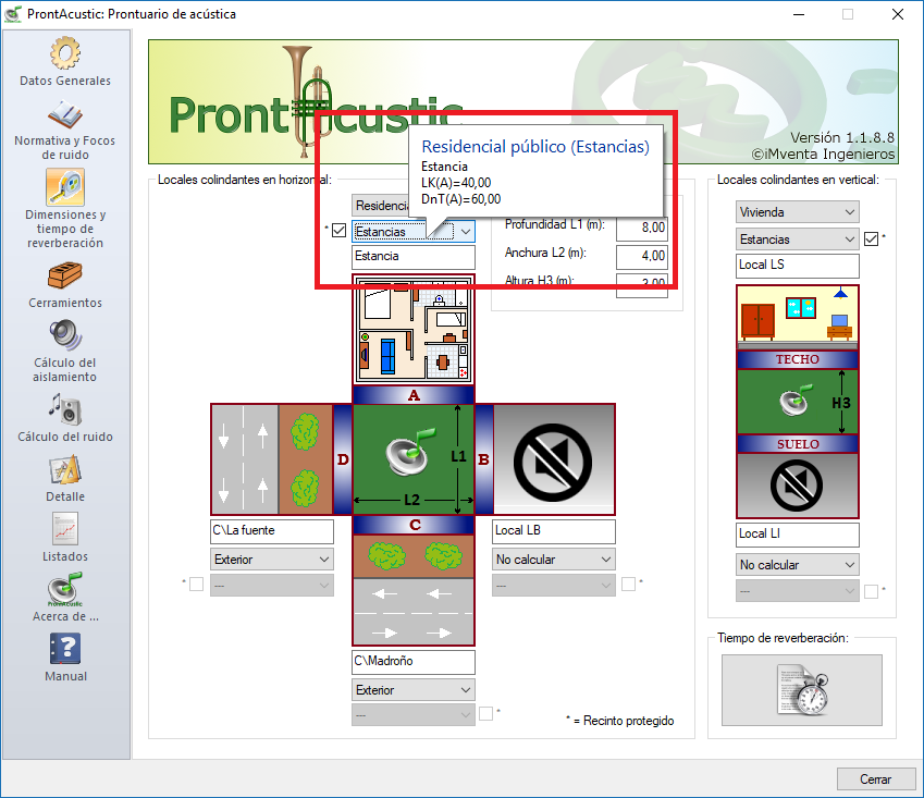 Información de límite normativo