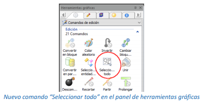 Comando seleccionar todo