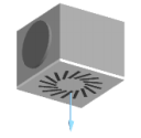 Difusor rotacional con plenum