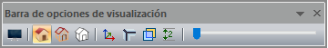 Barra de herramientas de opciones de visualización