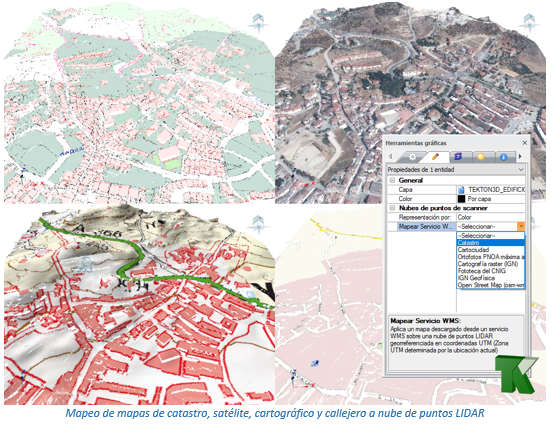 Colorear nube de puntos con un mapa de un servicio WMS