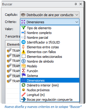 Rediseño y nuevas opciones de búsqueda en el Panel buscar