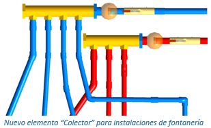 Nuevo elemento “Colector” para instalaciones de fontanería