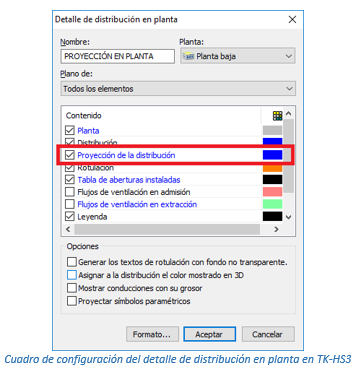 Cuadro de configuración del detalle de distribución en planta en TK-HS3