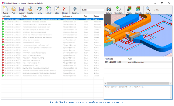 BCF Manager como aplicación independiente