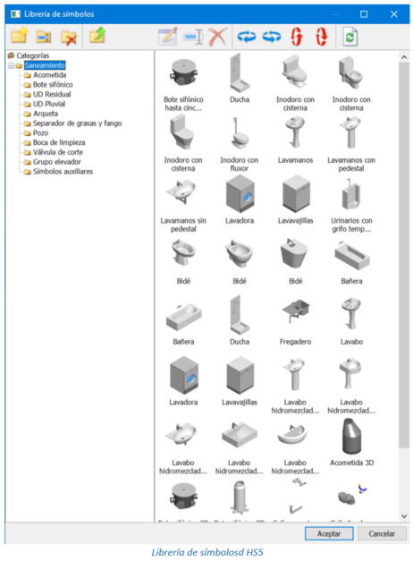 Librería de símbolos HS5