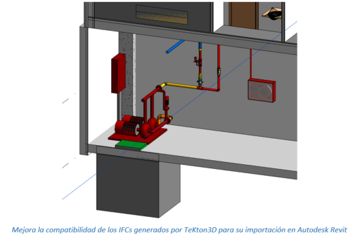 Mejora la compatibilidad de los IFCs generados por TeKton3D para su importación en Autodesk Revit