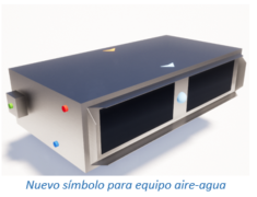 Nuevo símbolo para equipo aire-agua