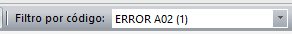 Filtro por código