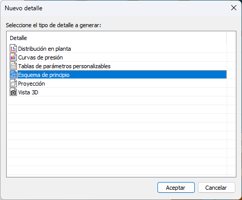 Cuadro de diálogo de selección de detalles