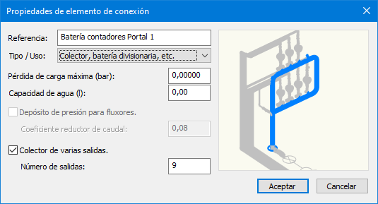 Propiedades del elemento conexión