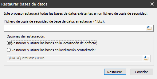 Restaurar bases de datos