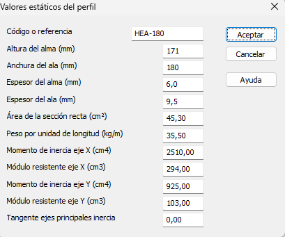 Modificar valores