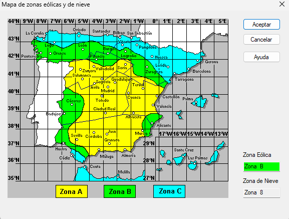 Mapa zonas