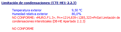 Limitación condensaciones intersticiales