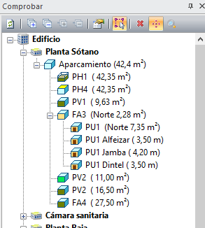 Panel Comprobación