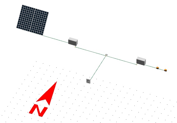 Asistente fotovoltaica solar aislada