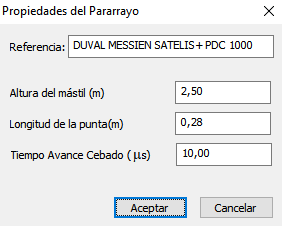 Propiedades dispositivo de cebado