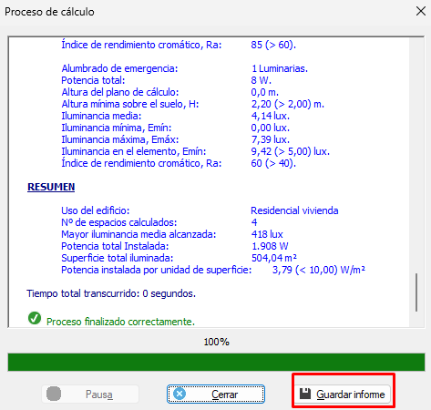 Proceso de c�lculo