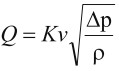 Ecuacin coeficiente Kv