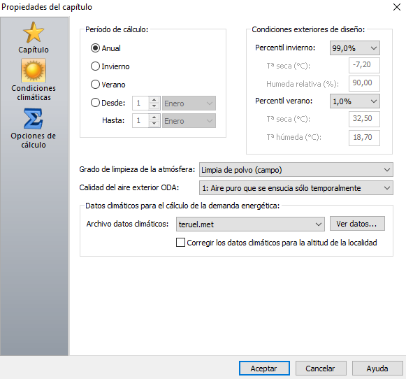 Condiciones climáticas