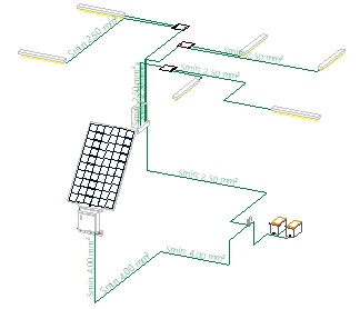 Proyeccin fotovoltaica solar aislada