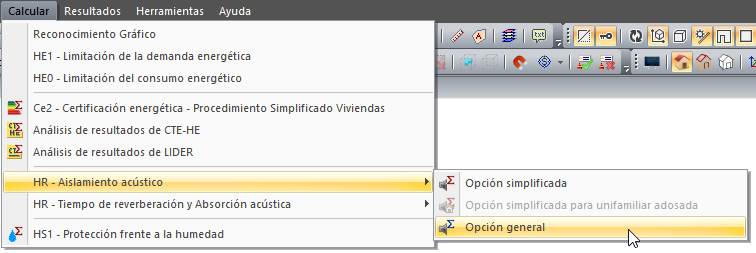 Calcular HR opción general