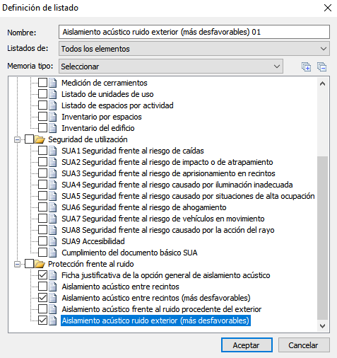 Listados HR Opción general