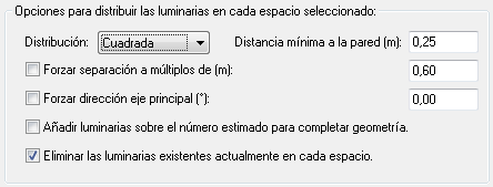 Asistente - Distribucin de luminarias