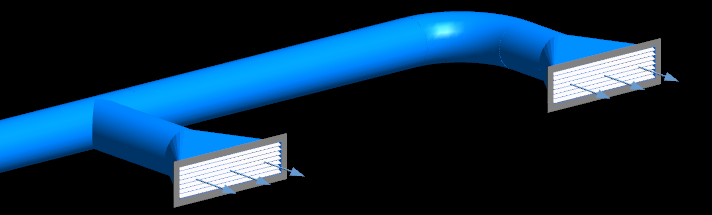 Codo curvo y derivaci�n recta