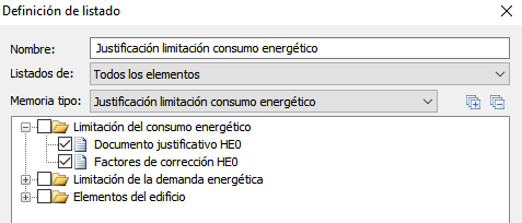 Listados justificacin HE0