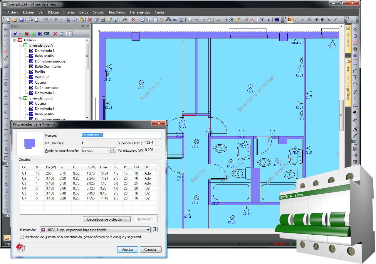 iMventa Ingenieros - Software Técnico para Ingeniería y Arquitectura -  Paquete Instalaciones eléctricas e iluminación