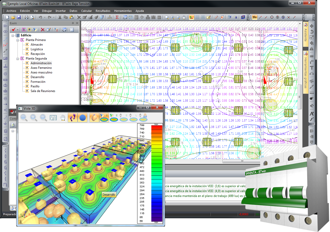 iMventa Ingenieros - Software Técnico para Ingeniería y Arquitectura -  Paquete Instalaciones eléctricas e iluminación